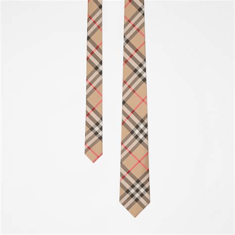 burberry modern cut vintage check silk tie|Classic Cut Vintage Check Silk Tie in Archive beige .